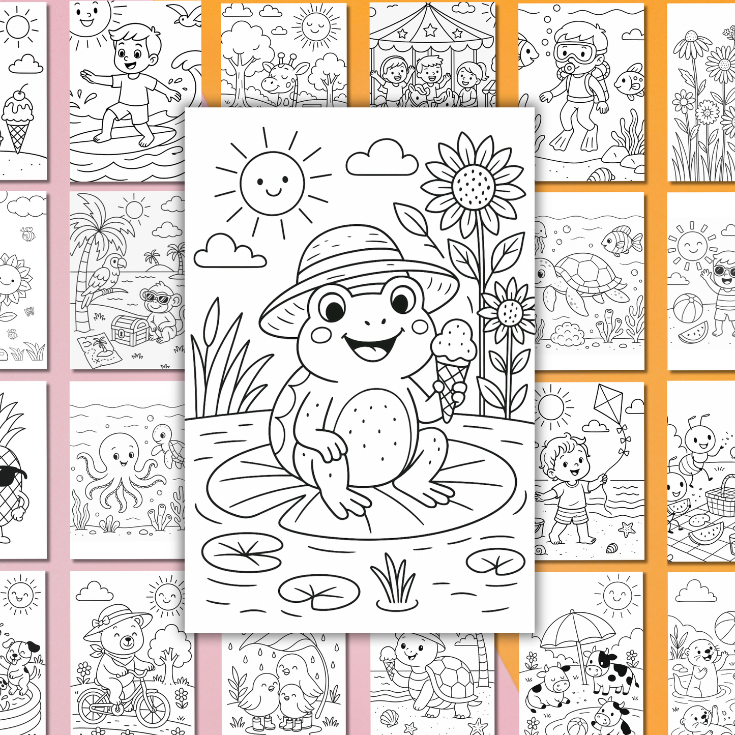 50 Kleurplaten Zomer