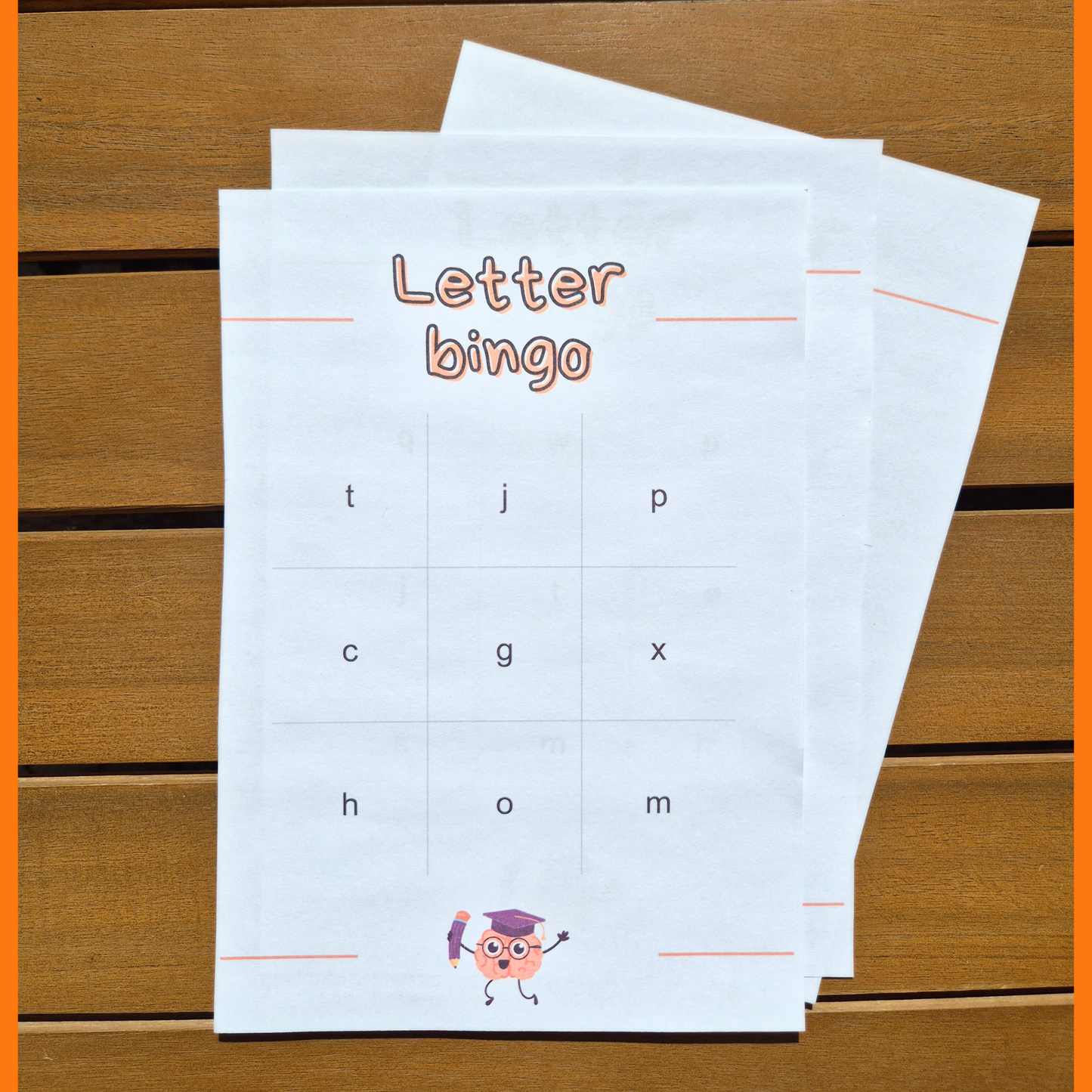 Letter bingo