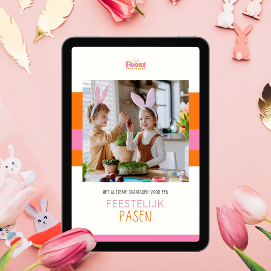 Draaiboek voor Pasen voor kinderen met 30 kleurplaten, knutselideeën en spelletjes voor Pasen voor uren speelplezier.