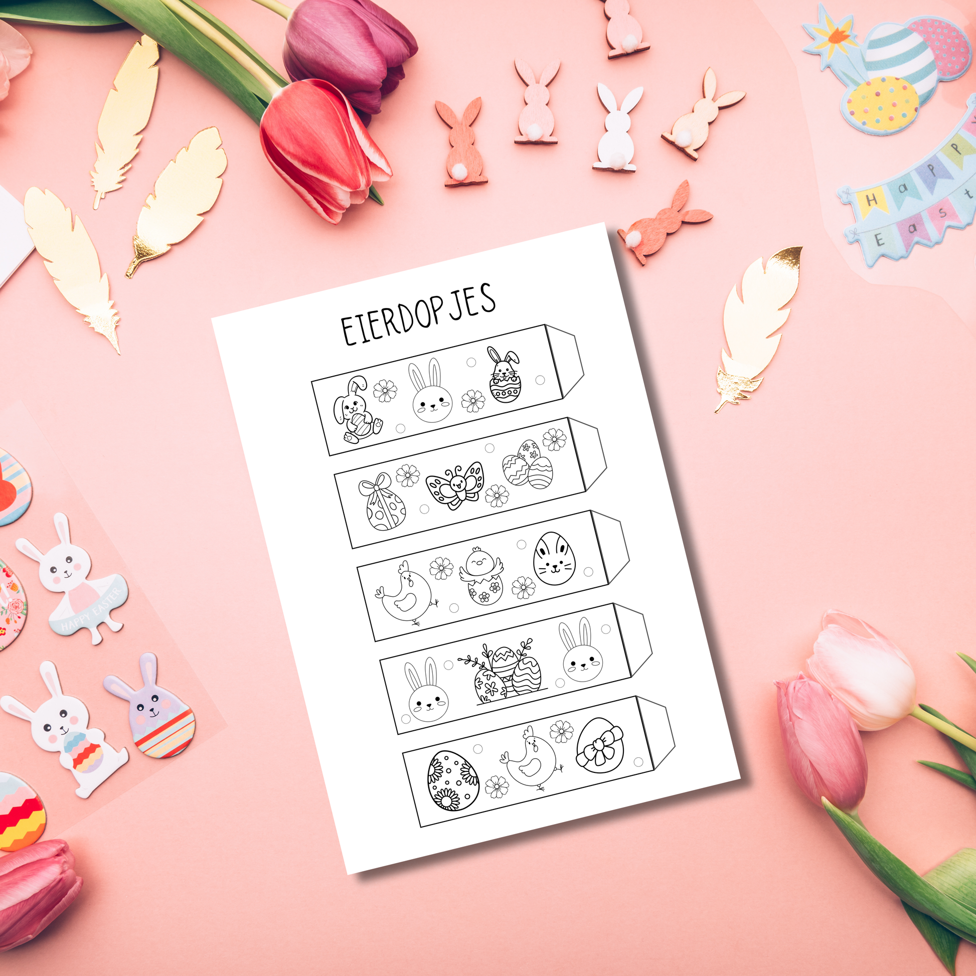 Spelletjes voor pasen: eierdopjes maken