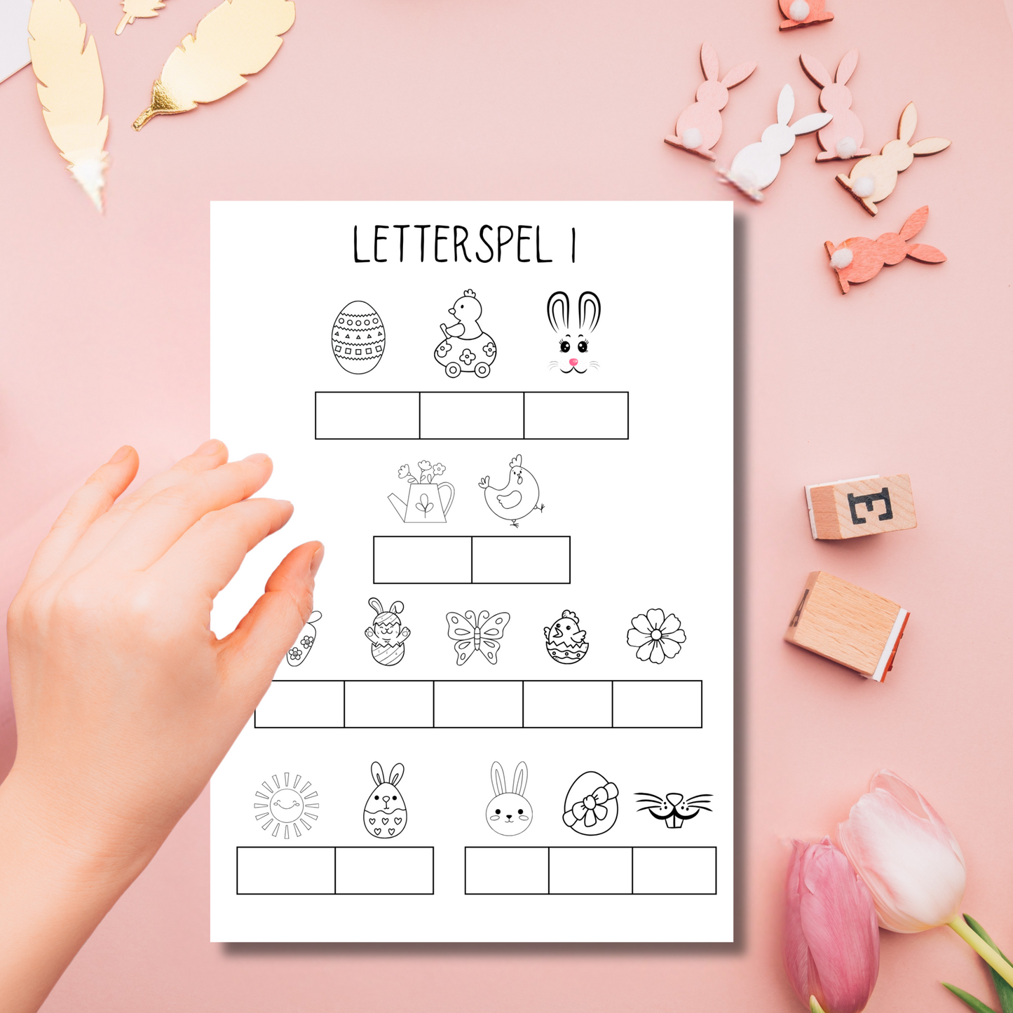 Spelletjes voor pasen: letterspel